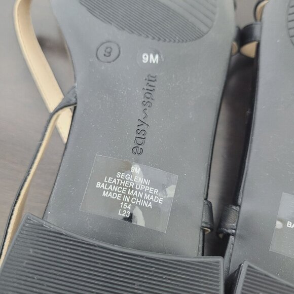 NEW Easy Spirit Glenni Womens Seglenni Sandals 9M Leather Upper Slingback 4PT - Picture 6 of 8